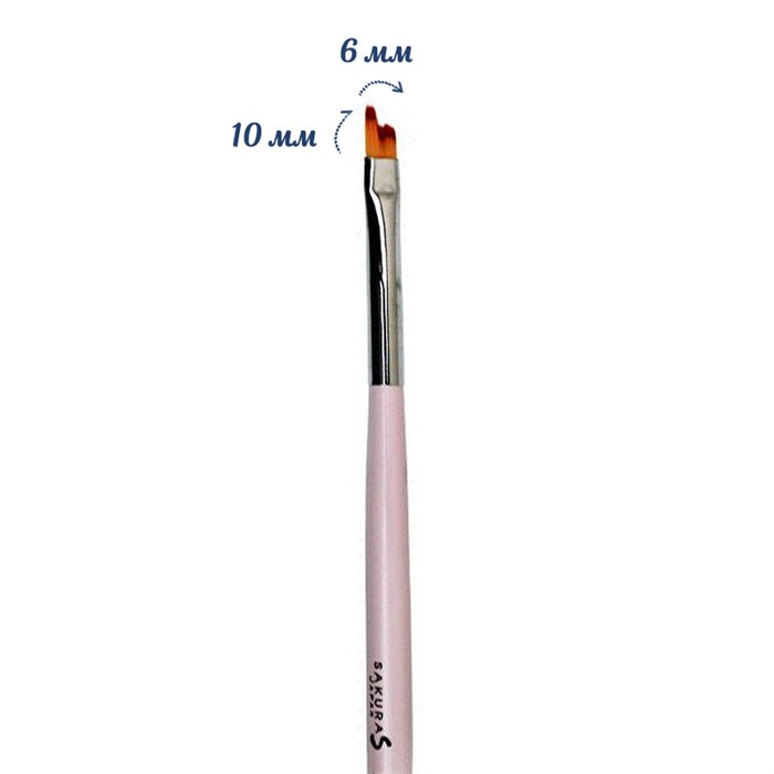 Кисть для дизайна Sakura "Ступенька" №11, длина ворса 6-10 мм sb16.